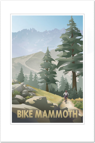 Man biking Mammoth Mountain