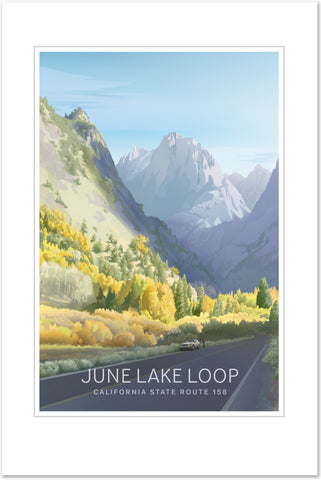June Lake Loop Original Fall Foliage Poster