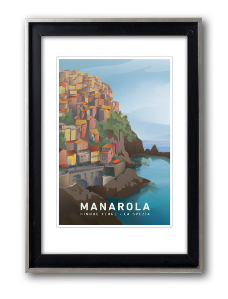 Original Manarola/Cinque Terre, Italy Travel Poster