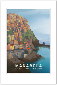 Original Manarola/Cinque Terre, Italy Travel Poster