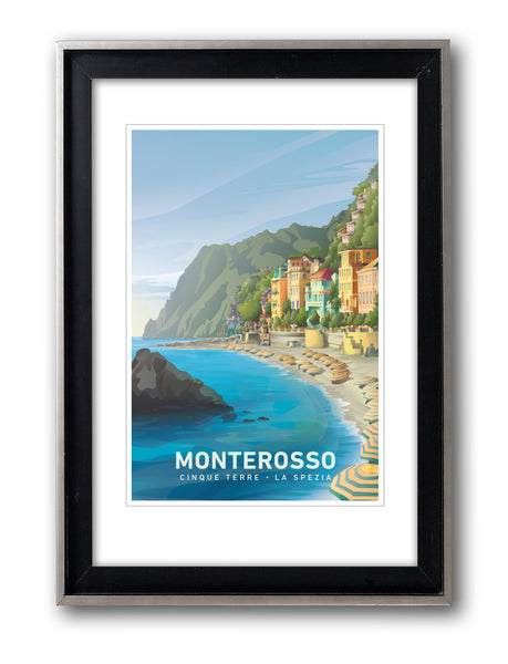 Original Monterosso al Mare/Cinque Terre, Italy Travel Poster