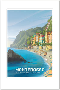 Original Monterosso al Mare/Cinque Terre, Italy Travel Poster