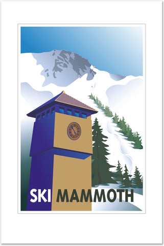 Ski Mammoth Poster