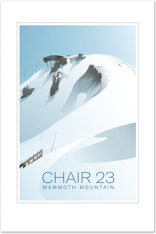 Chair 23 Original Mammoth Mountain Ski Poster